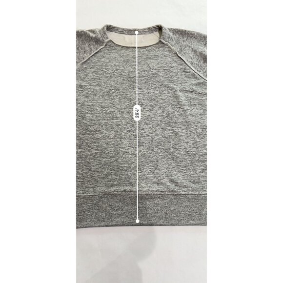Mr. Completely Reverse Front Crew Sweat in Heather Grey - Picture 4 of 5